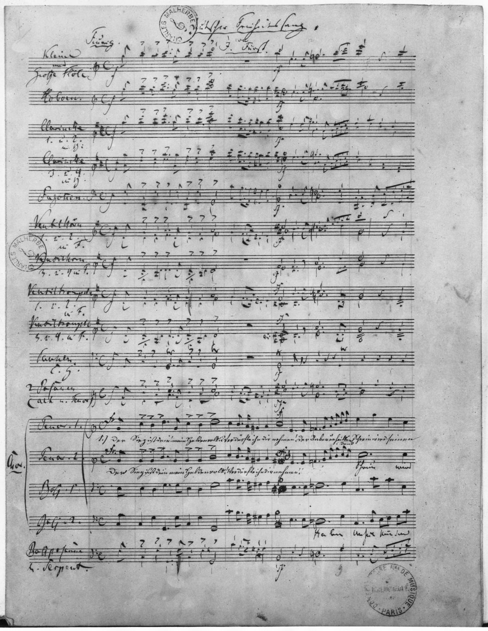 Ms.316, Trzy pieśni, opus 65, nr 3, na chór męski, 1847 autorstwa Robert Schumann