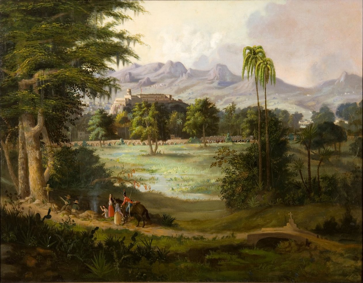 Zamek Chapultepec autorstwa Robert Scott Duncanson