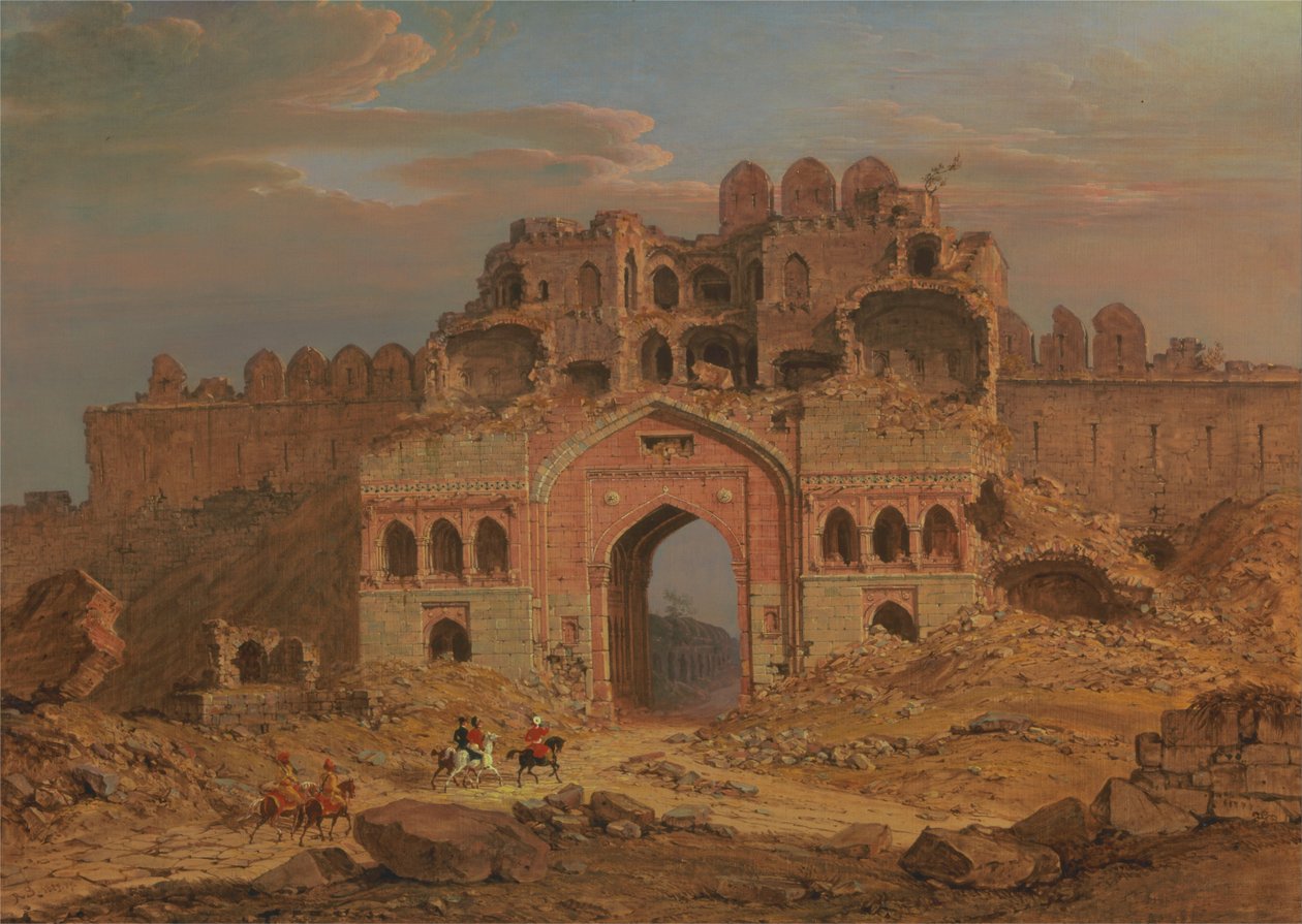 Wewnątrz głównego wejścia do Purana Qila, Delhi autorstwa Robert Smith