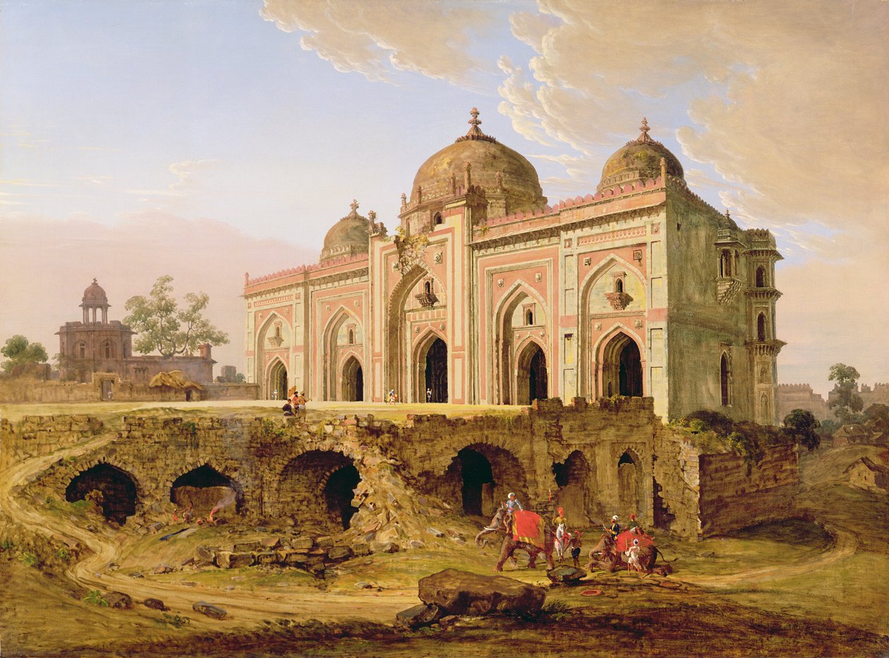 Troska o Meczet Księży, Barna Qila, Delhi, s.1823 autorstwa Robert Smith