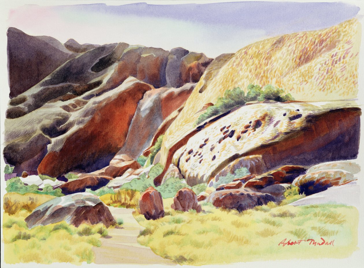 Aspekty Uluru (Ayers Rock), Australia (wc) autorstwa Robert Tyndall