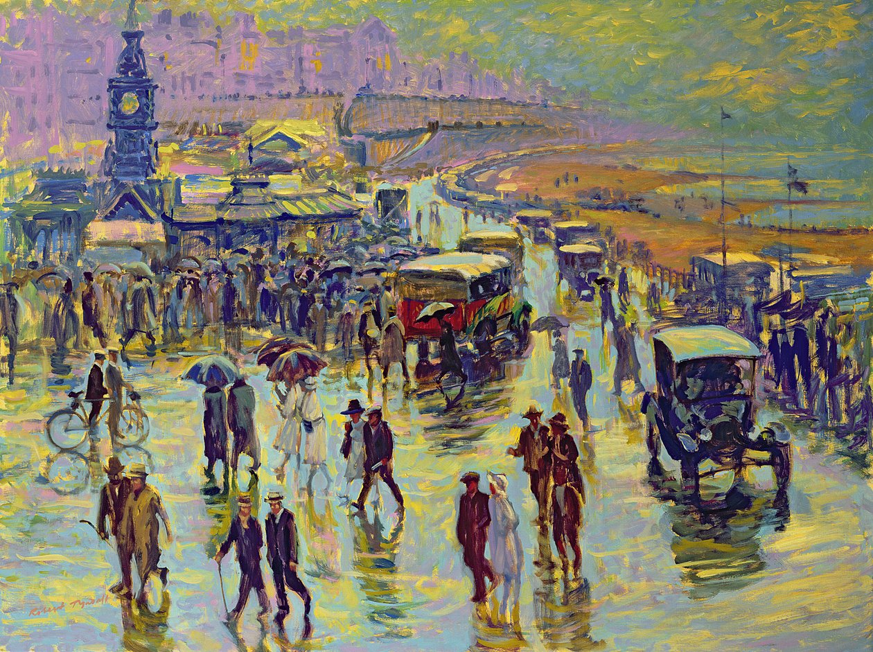 Brighton w deszczowy dzień autorstwa Robert Tyndall