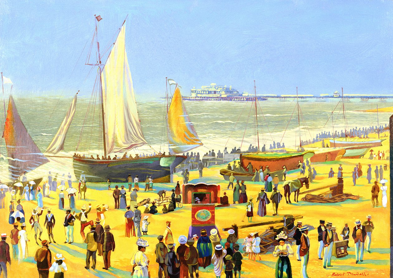 Duchy na plaży w Brighton autorstwa Robert Tyndall
