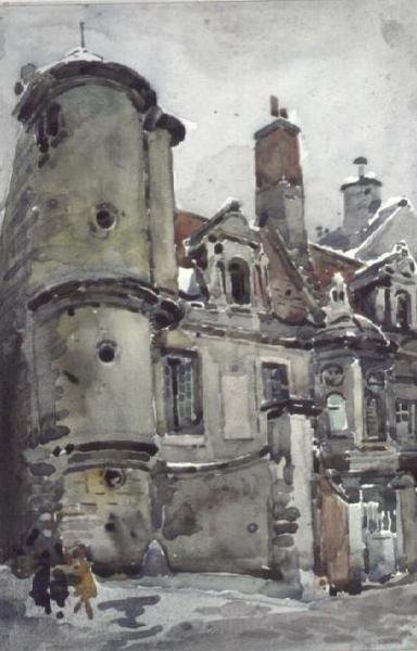 Stare domy w Caen autorstwa Robert Weir Allan