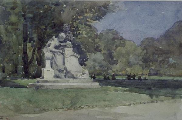Zobacz w Ogrodach Luksemburskich, Paryż autorstwa Robert Weir Allan