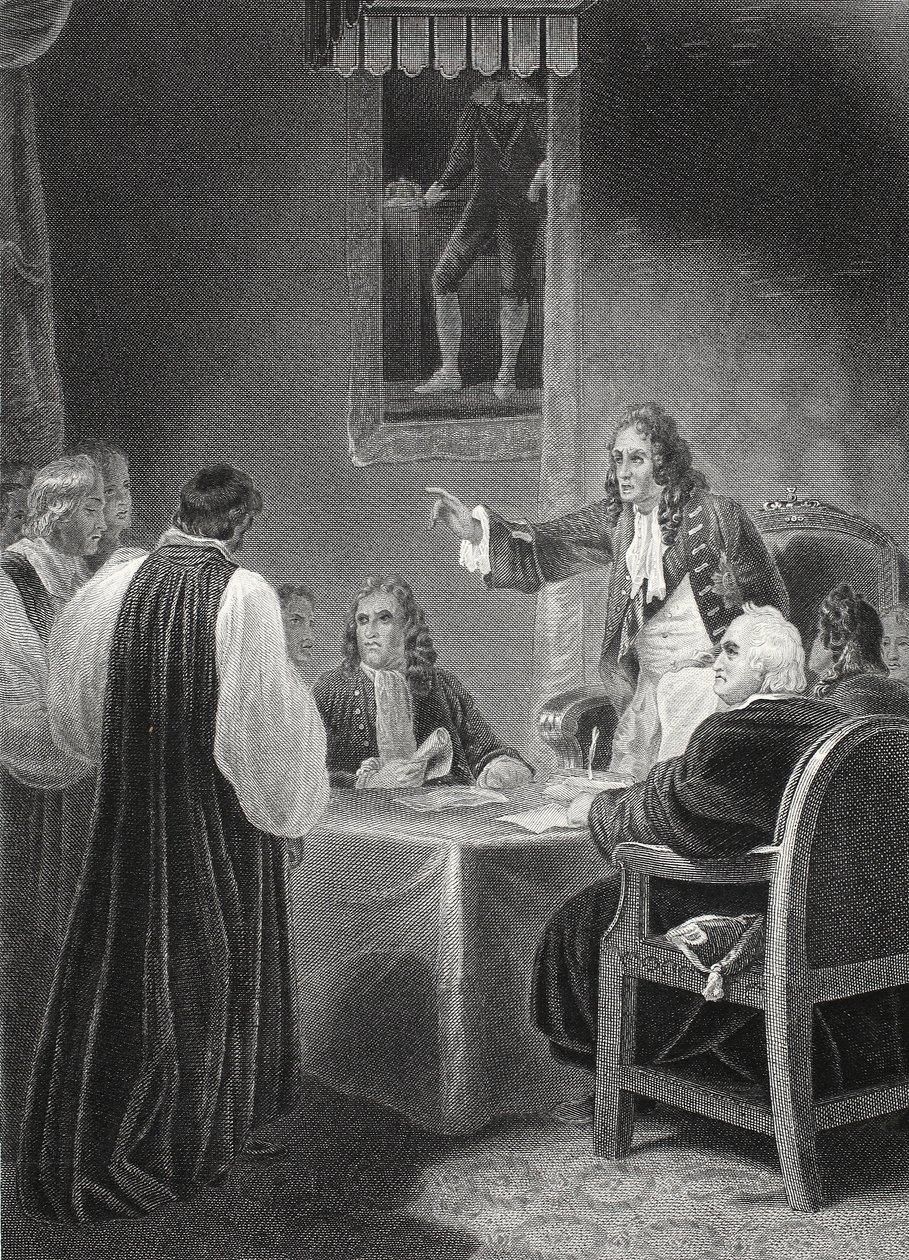 Biskupi przed Tajną Radą autorstwa Robert (after) Smirke
