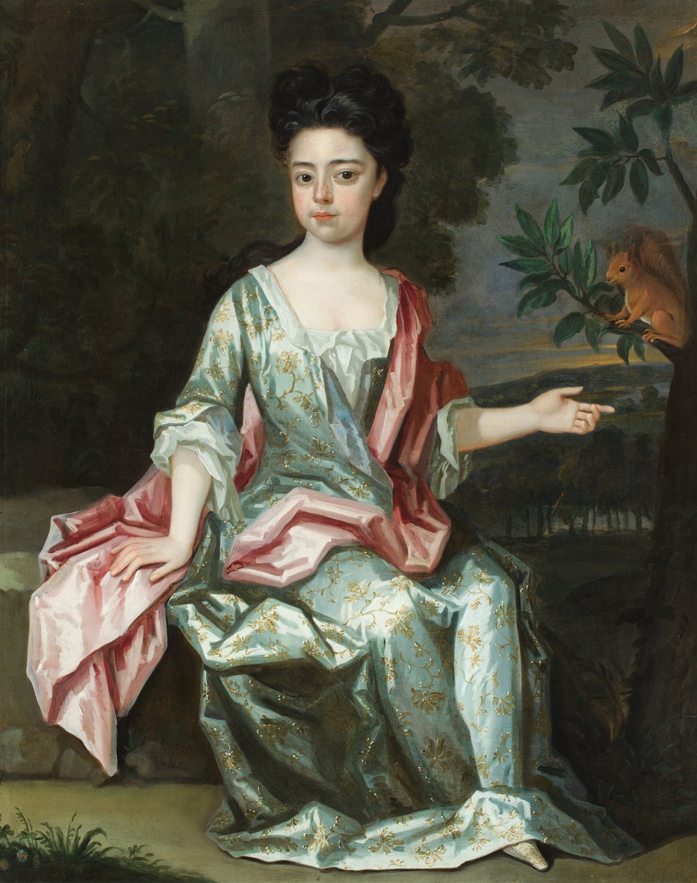 Portret Dorothy Smithson (olej na płótnie) autorstwa Robert (attr. to) Byng or Bing