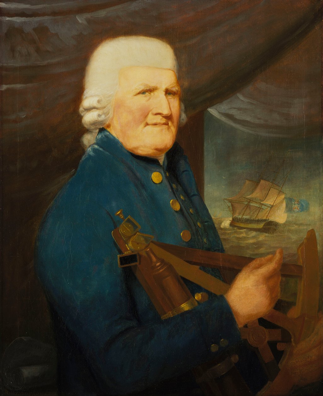 Portret kapitana marynarki handlowej autorstwa Robert (attr.to) Willoughby