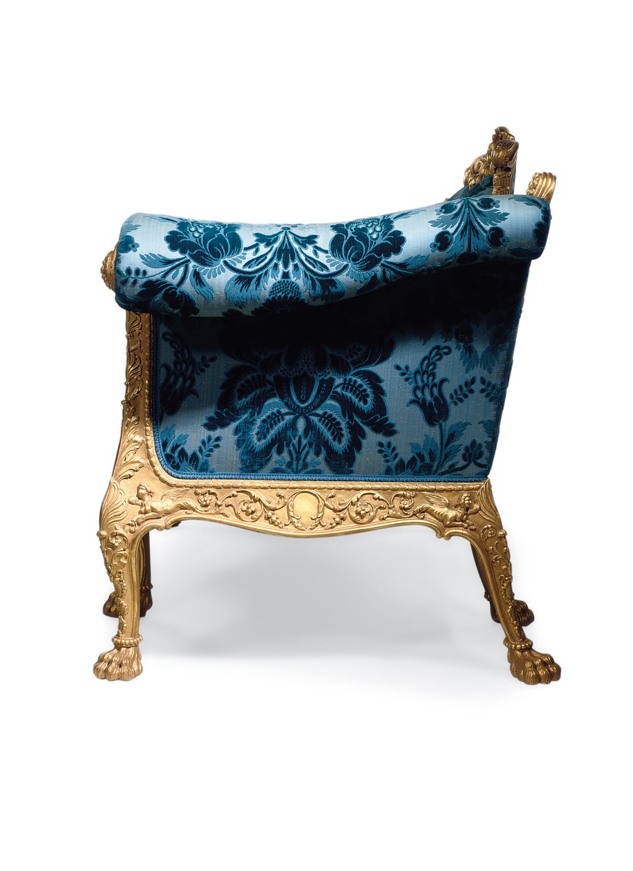Sofa z pozłacanego drewna George III autorstwa Robert Adam