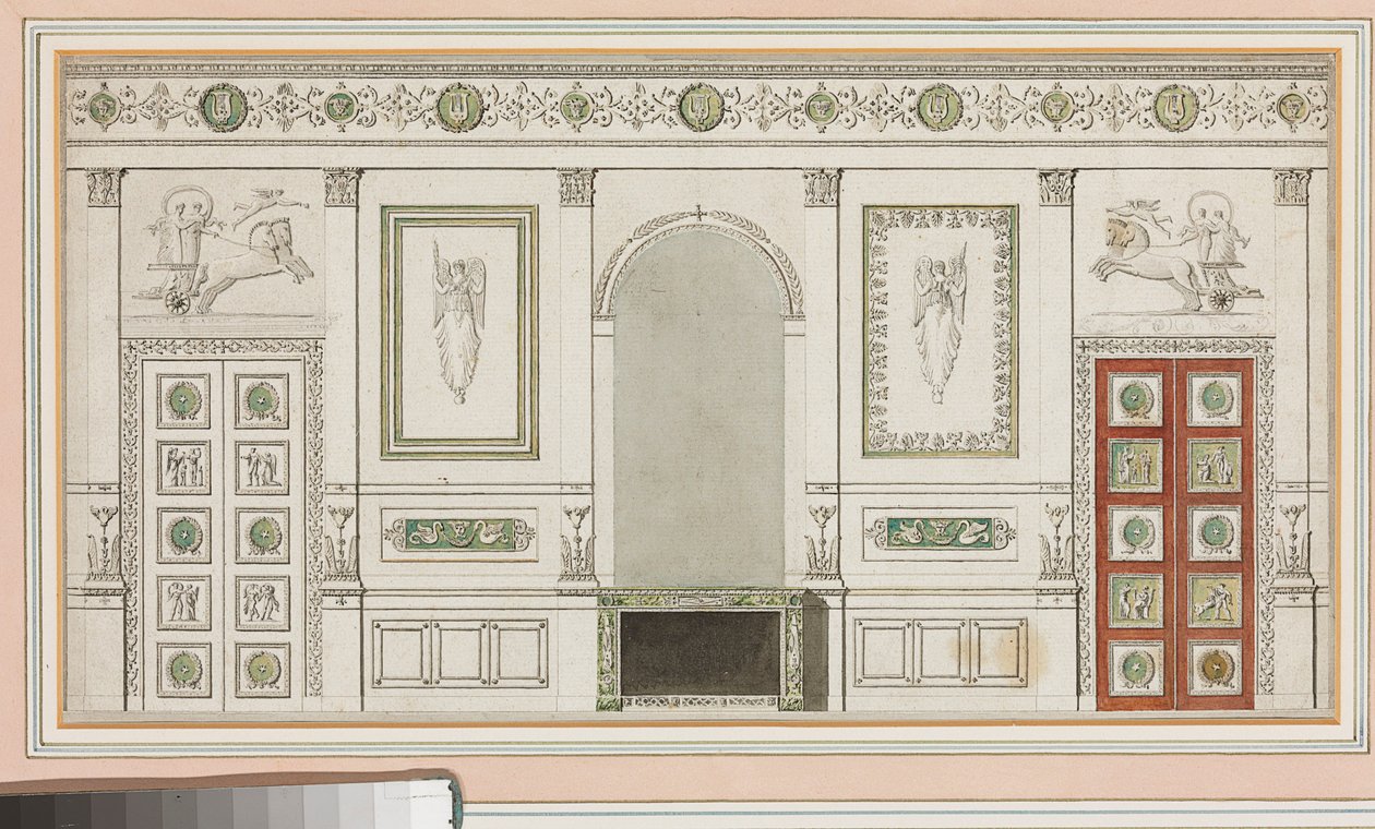 Projekt dekoracji ściennych autorstwa Robert Adam