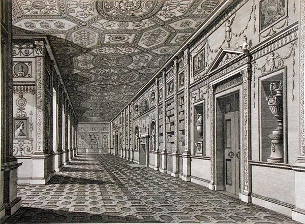 Biblioteka przy Syon House, zbudowana w latach 1760-69 (grafika) autorstwa Robert Adam