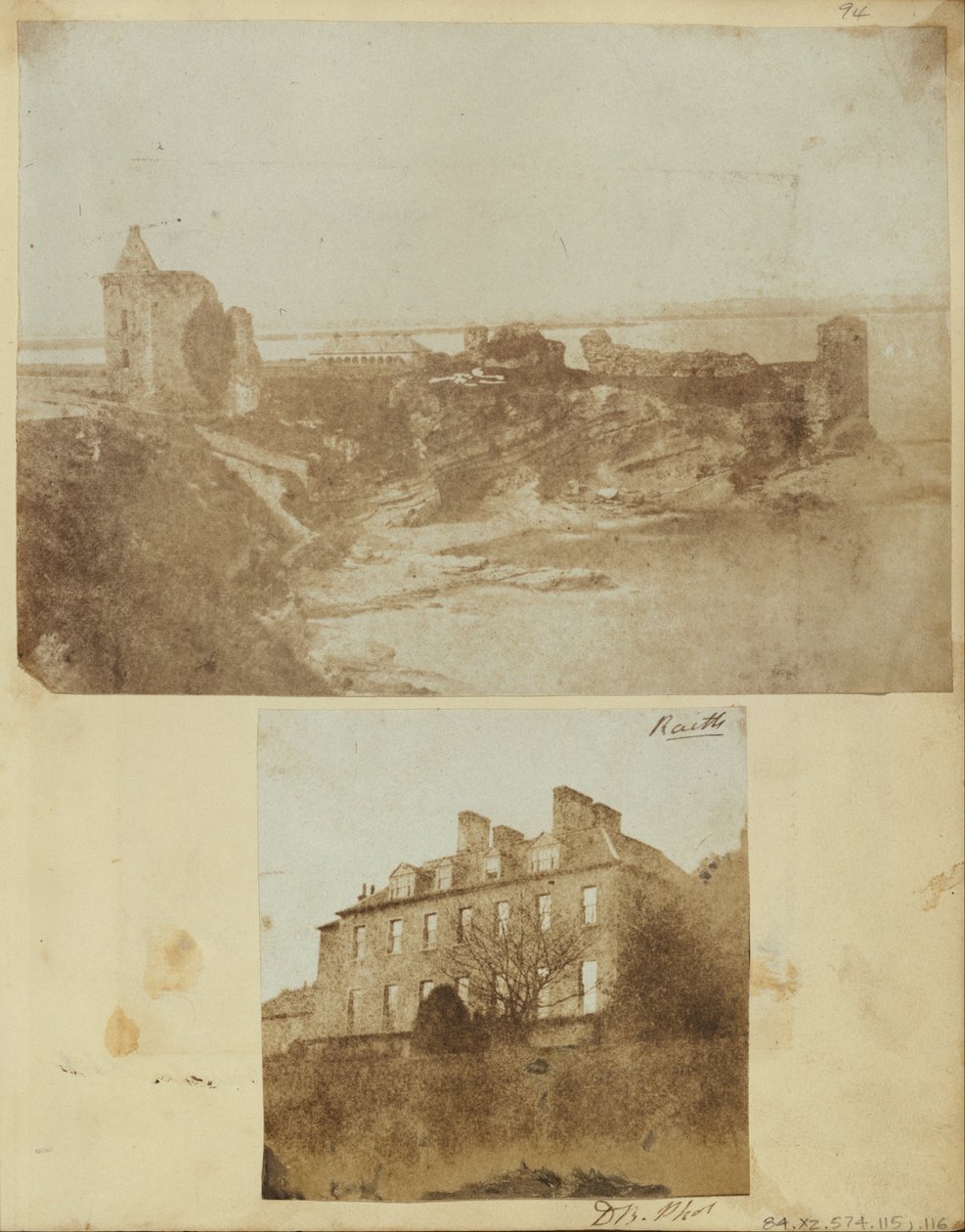 Zamek St. Andrews od wschodu autorstwa Robert Adamson