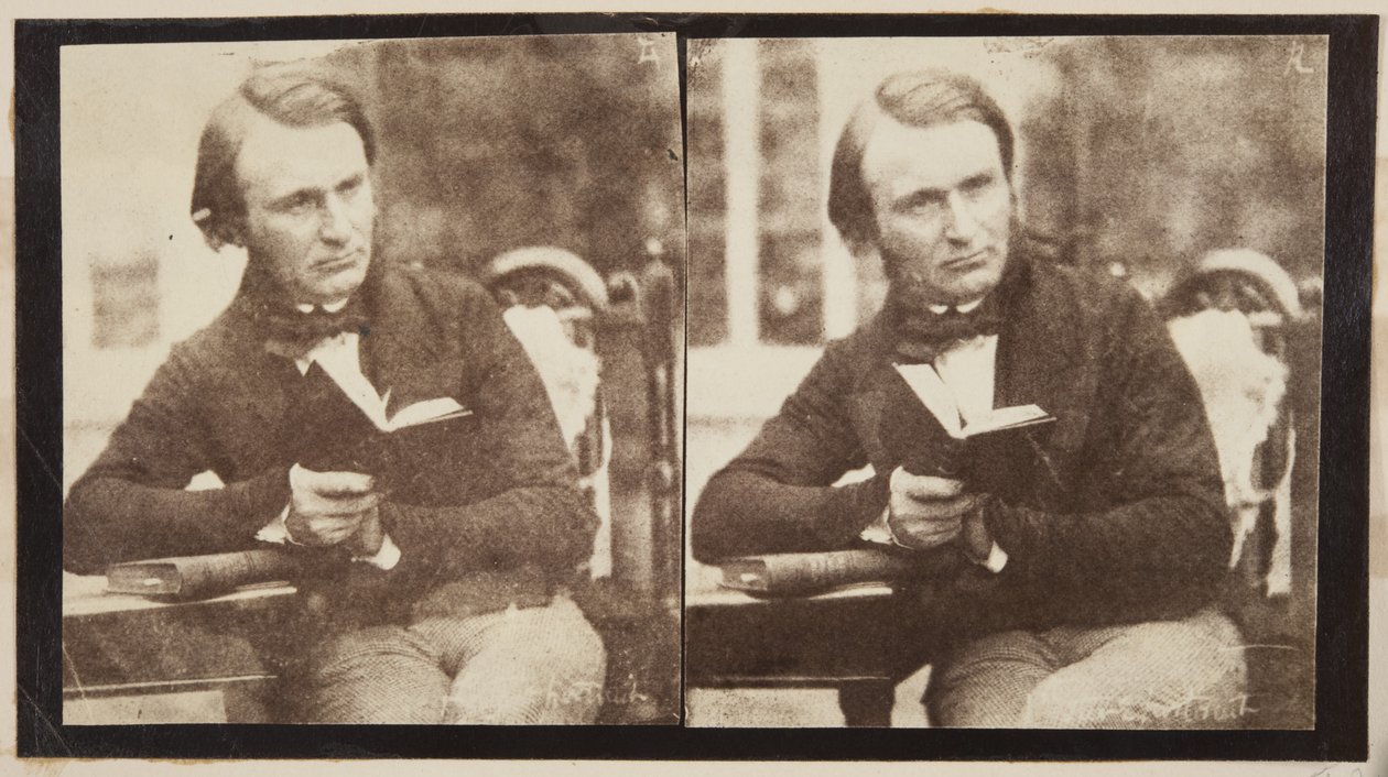 Stereograficzny portret dr Johna Adamsona autorstwa Robert Adamson