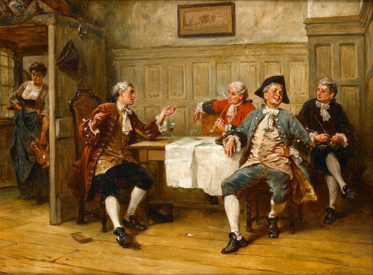 Żart między przyjaciółmi autorstwa Robert Alexander Hillingford