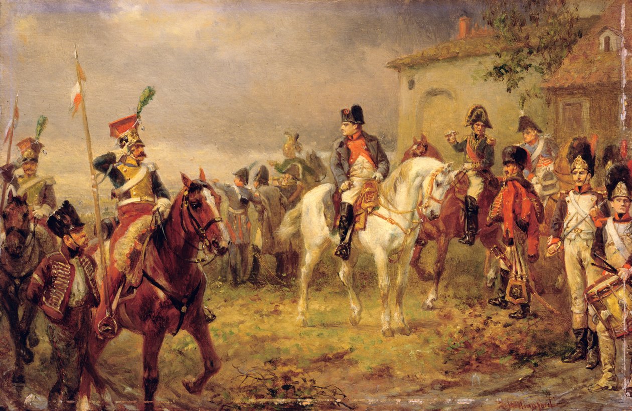 Nowości z frontu (olej na panelu) autorstwa Robert Alexander Hillingford