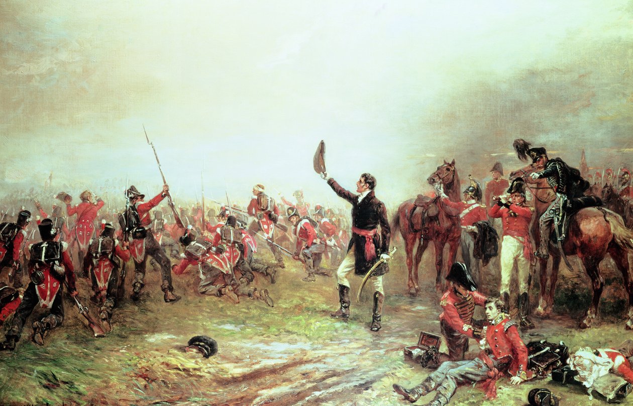 Ватерлоогийн тулалдаан, 1815 оны 6-р сарын 18 autorstwa Robert Alexander Hillingford