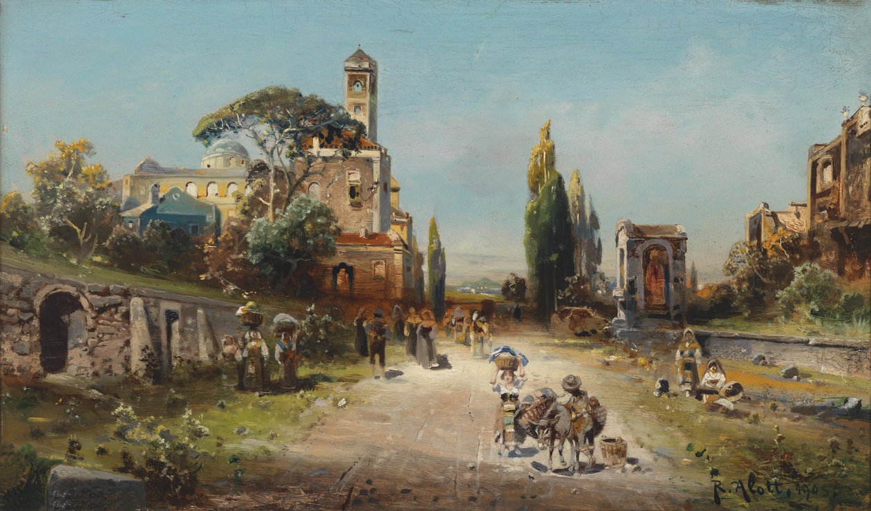 Robert Alott Via Appia 1905 autorstwa Robert Alott