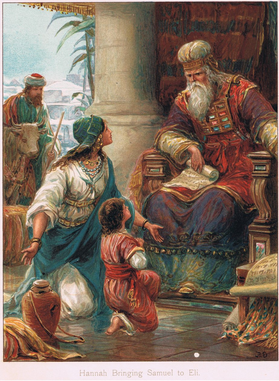 Ilustracja z „Opowieści biblijnych” Ernesta Nistera, ok. 1910 (kolor lito) autorstwa Robert Ambrose Dudley