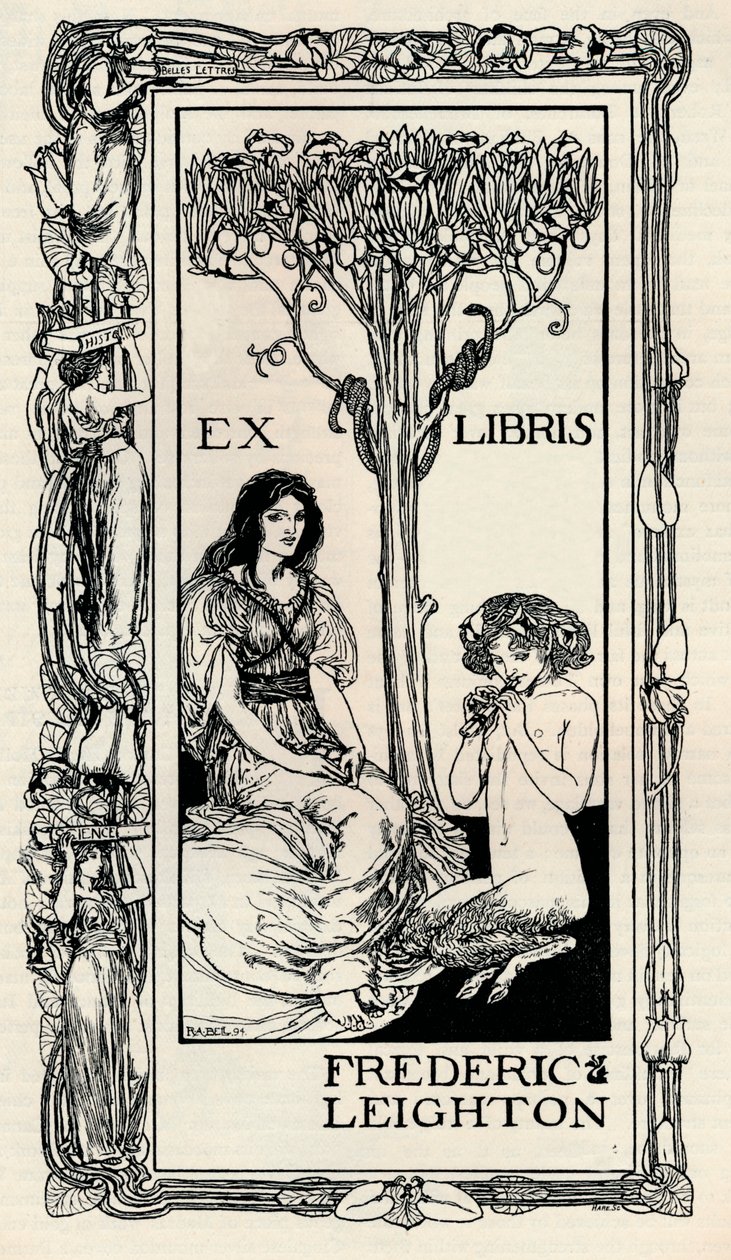 Ekslibris, 1894, 1894 autorstwa Robert Anning Bell