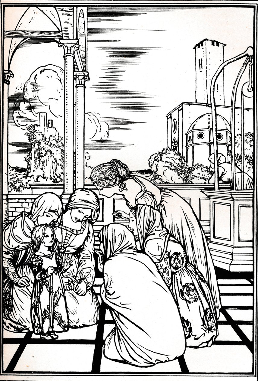 Ilustracja z Burzy, 1901 1901-1902 autorstwa Robert Anning Bell