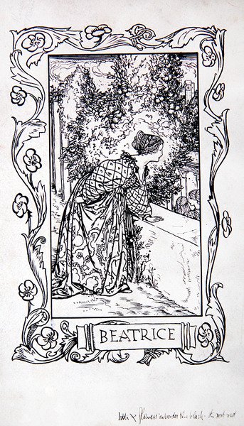 Beatrice z „Bohaterek Szekspira” Anny Murphy Jameson autorstwa Robert Anning Bell