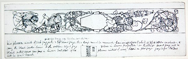 Projekt wyklejek, ok.1895 (pióro i tusz na papierze) autorstwa Robert Anning Bell