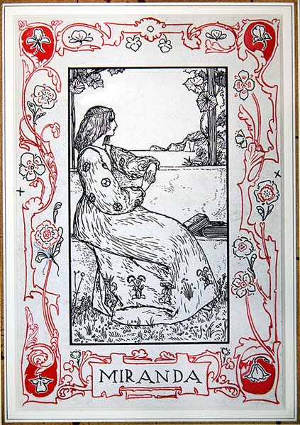 Miranda, z „Bohaterek Szekspira” Anny Murphy Jameson autorstwa Robert Anning Bell