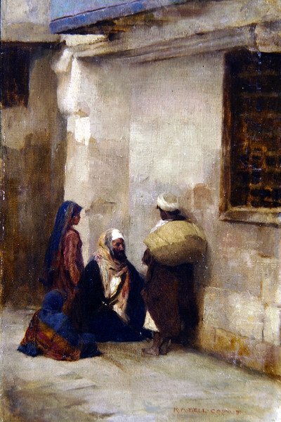 Róg ulicy w Kairze autorstwa Robert Anning Bell