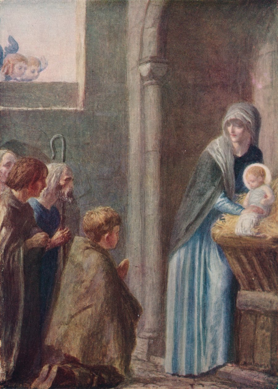 Pokłon Trzech Króli, koniec XIX w., 1912 r. autorstwa Robert Anning Bell
