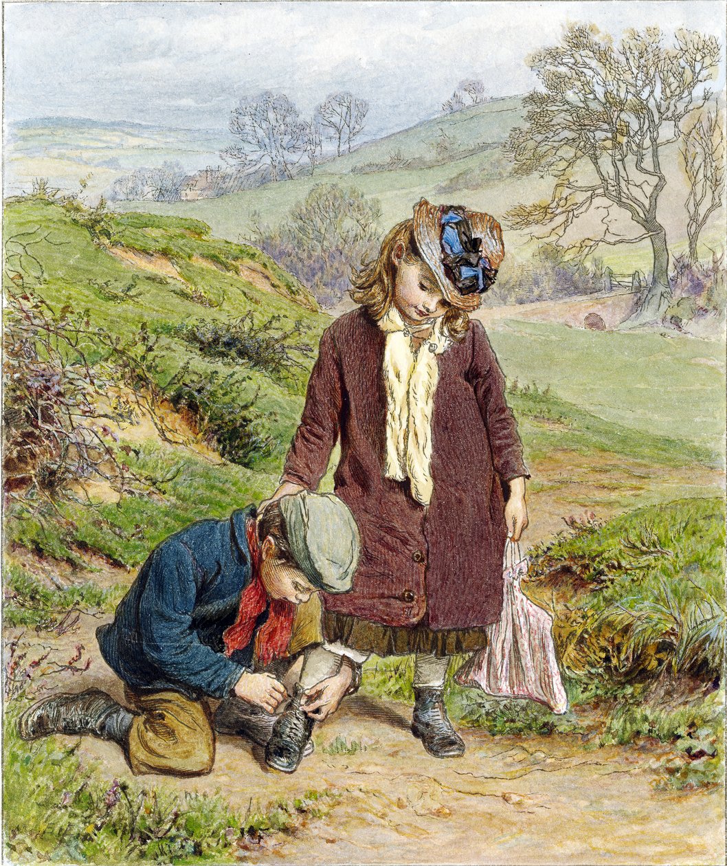 Brat Wiążący Siostry But, wyd. 1854 autorstwa Robert Barnes