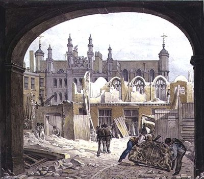 Blackwell Hall, King Street, Cheapside autorstwa Robert Blemell Schnebbelie