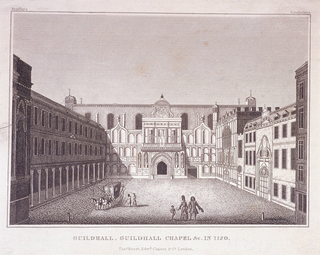 Guildhall, Londyn, 1788 autorstwa Robert Blemmell Schnebbelie