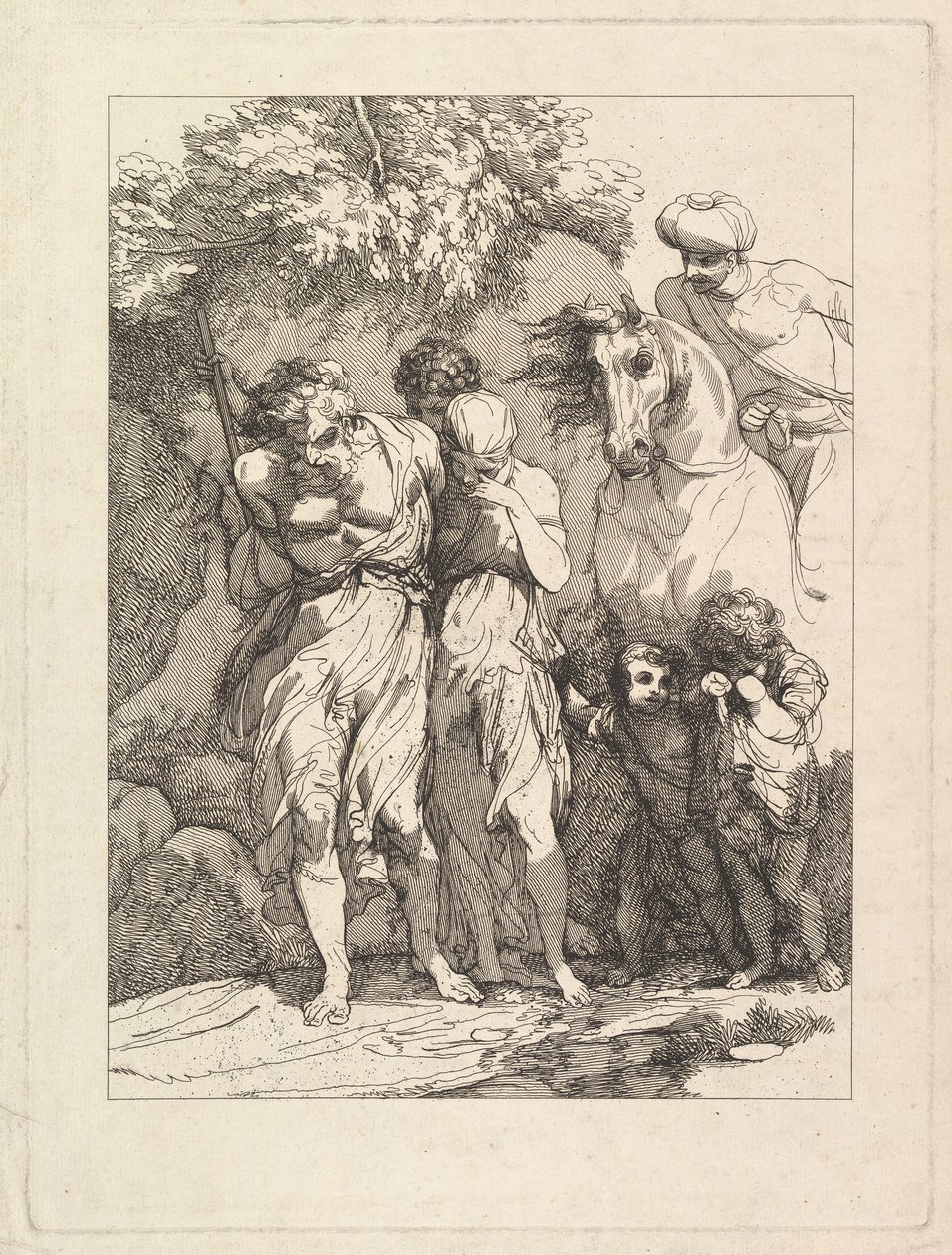 Rodzina w niewoli, ca. 1783. autorstwa Robert Blyth