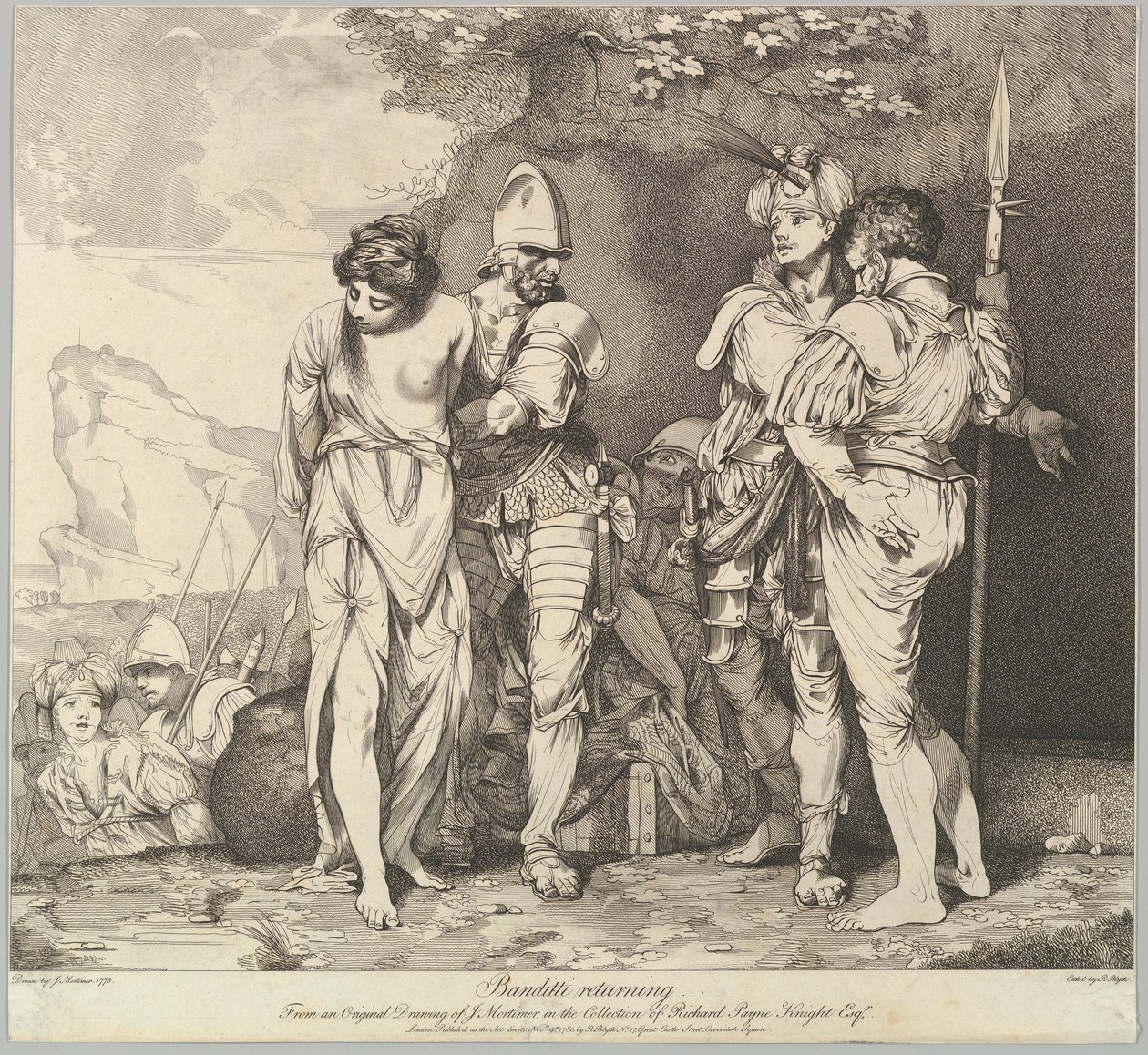 Banditti powracający, 9 listopada 1780. autorstwa Robert Blyth