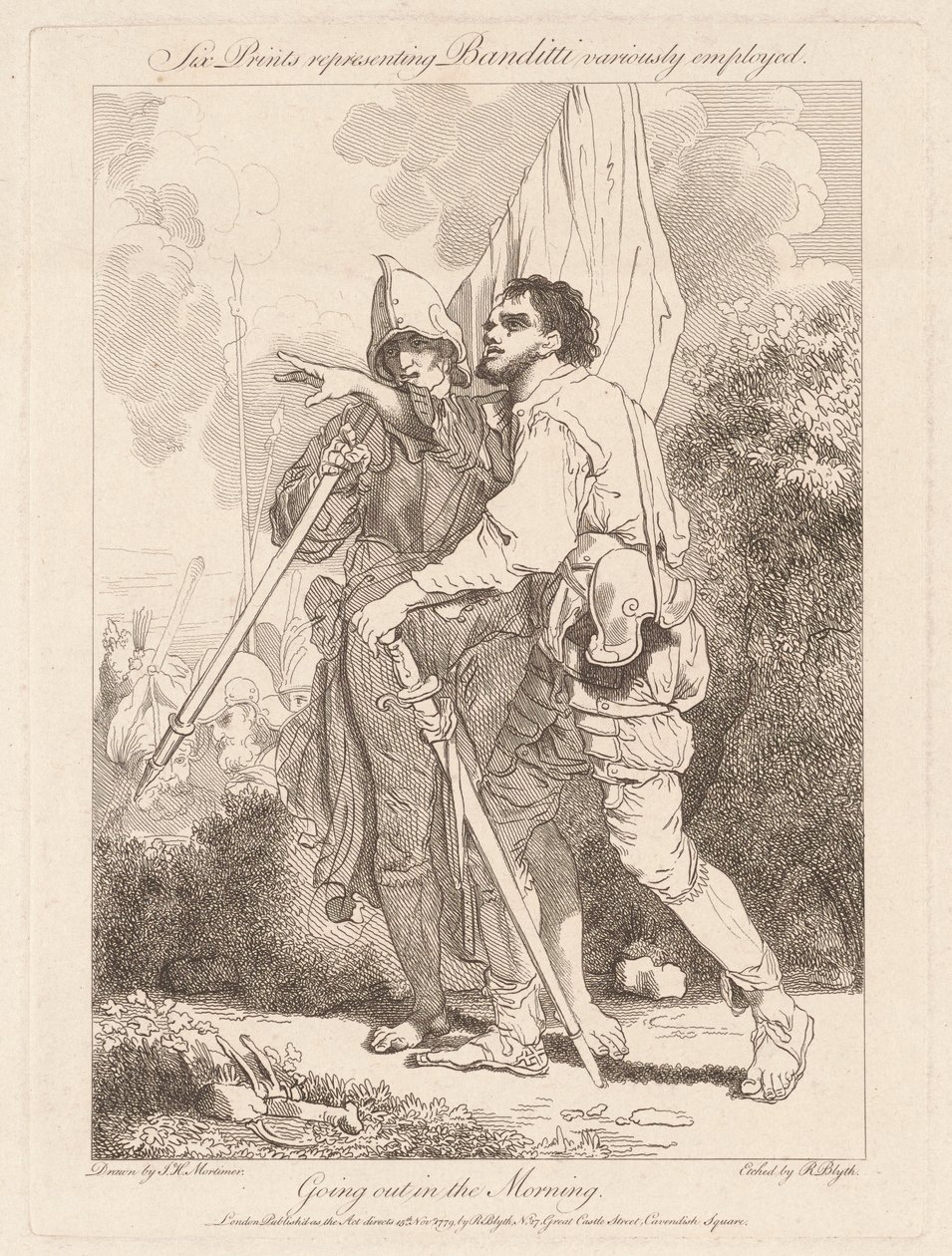 Wychodzenie rano autorstwa Robert Blyth, after John Hamilton Mortimer