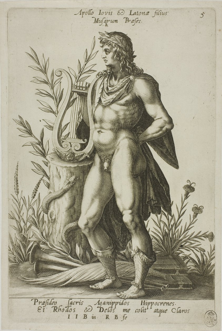 Apollo, płyta 5 z Parnassus Biceps autorstwa Robert Boissard