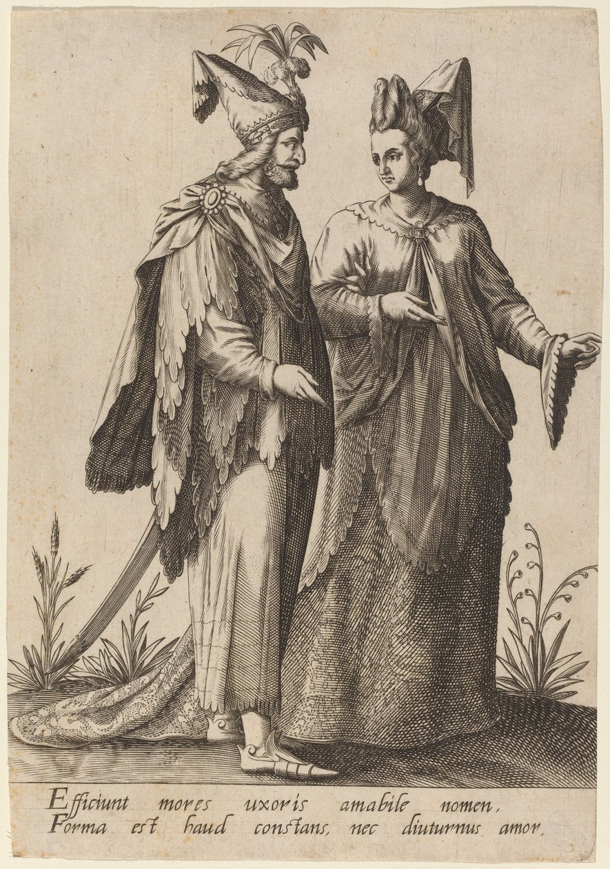 Wpływają na maniery żony..., 1597. autorstwa Robert Boissard