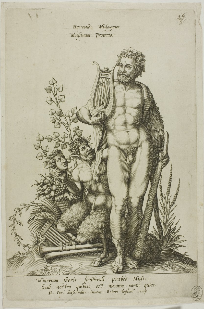 Herkules, płyta 16 z Parnassus Biceps autorstwa Robert Boissard