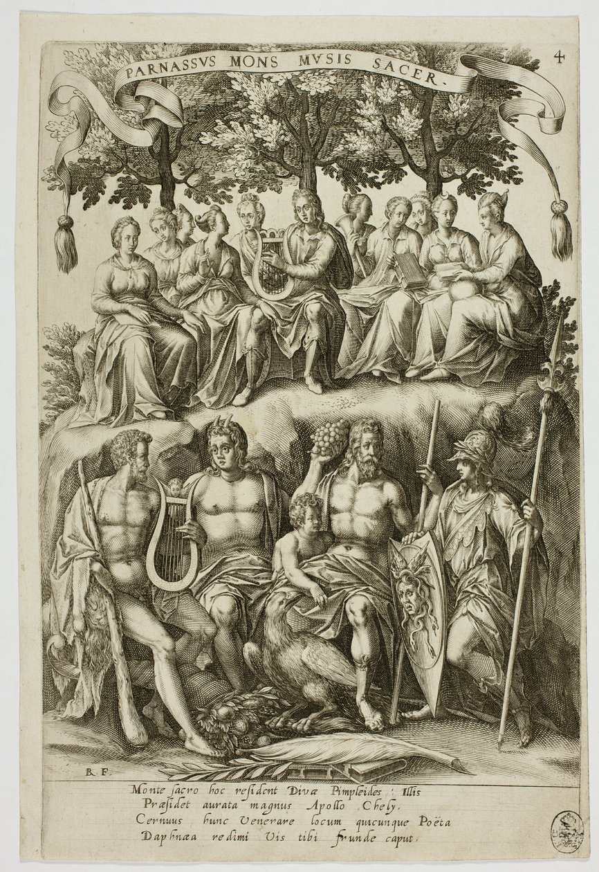 Parnassus, płytka 4 od Parnassus Biceps autorstwa Robert Boissard