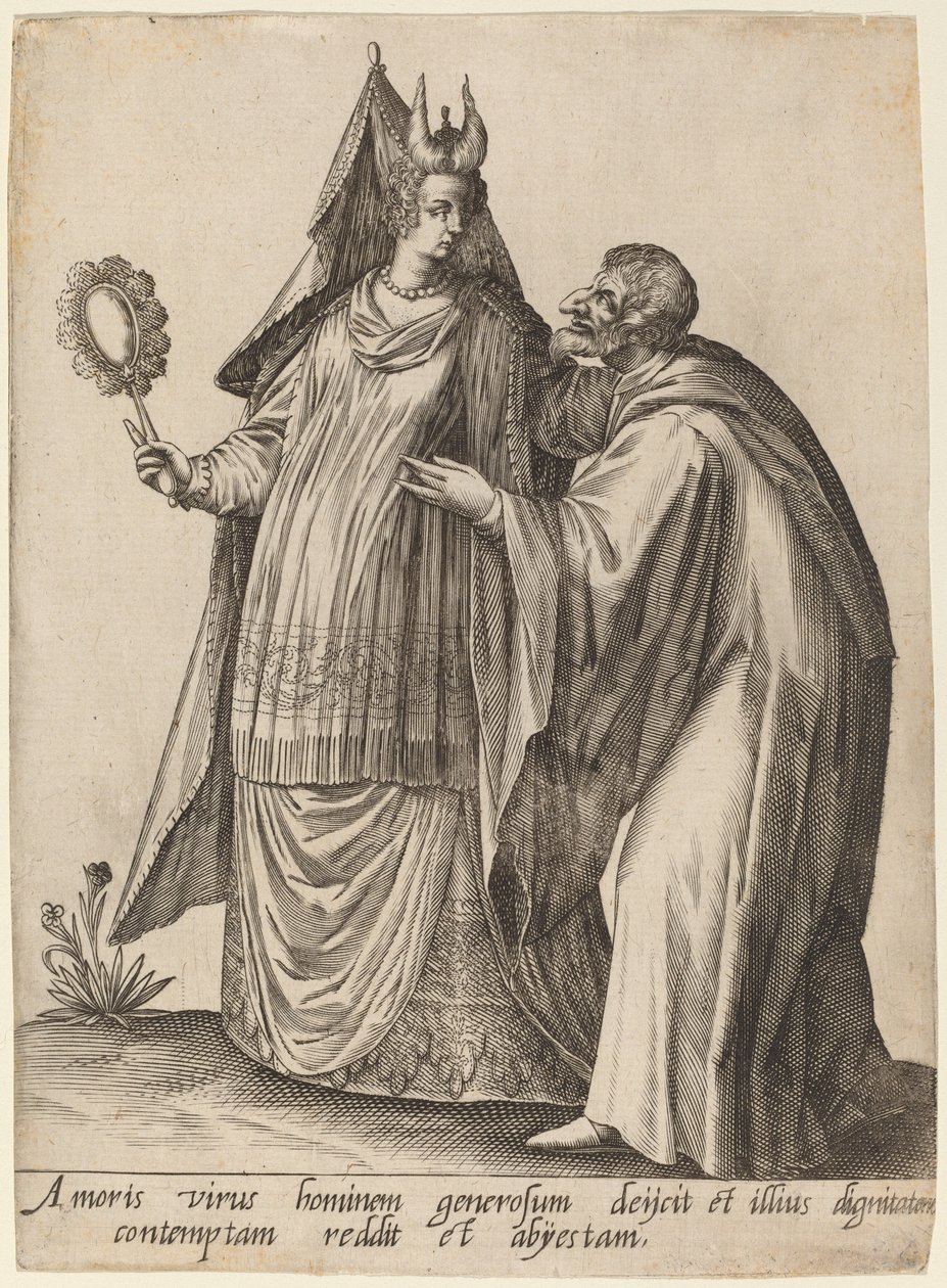 Miłość, wirus, człowieku... autorstwa Robert Boissard after Jean Jacques Boissard