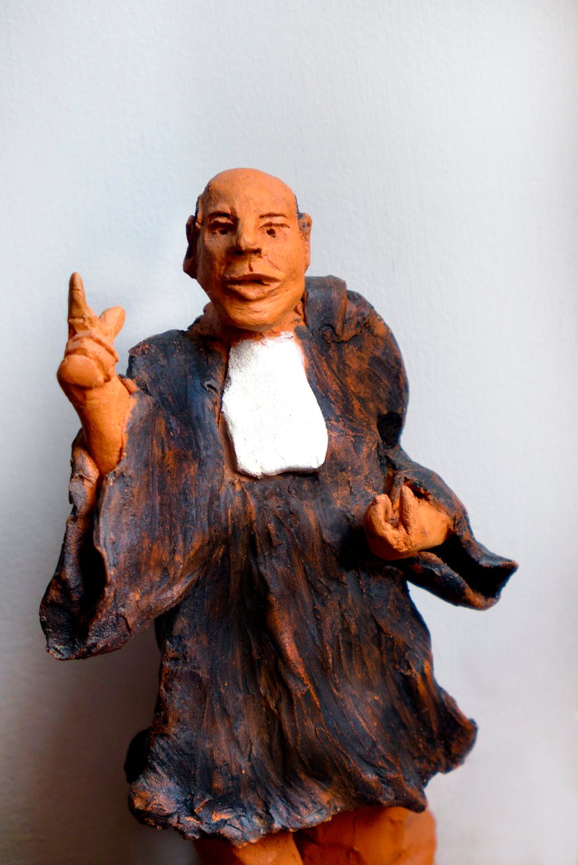 Prawnik w stroju błagalny, XX w. (rzeźba) autorstwa Robert Bousquet