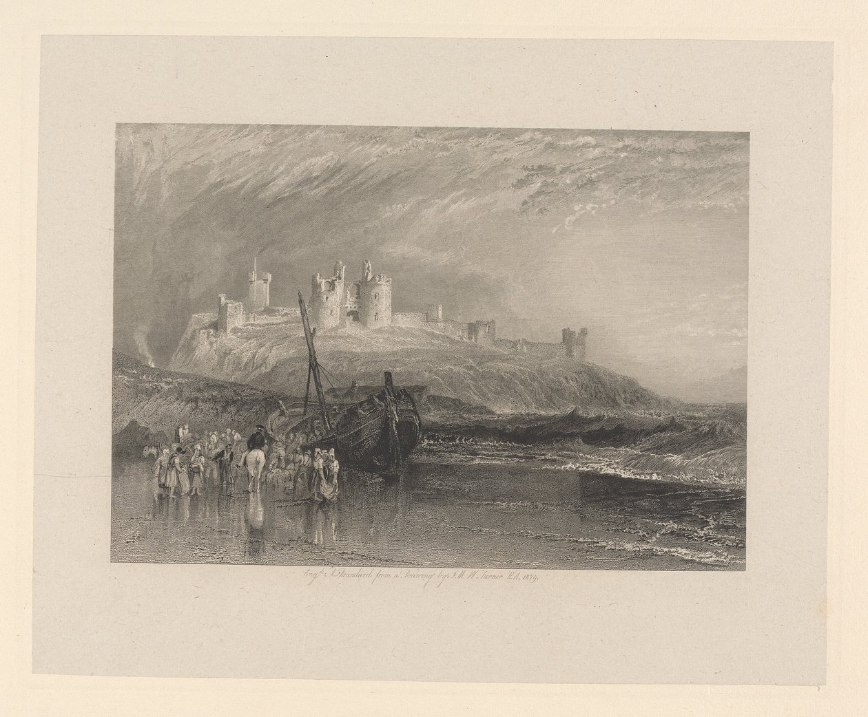 Zamek Dunstanburgh, Northumberland autorstwa Robert Brandard
