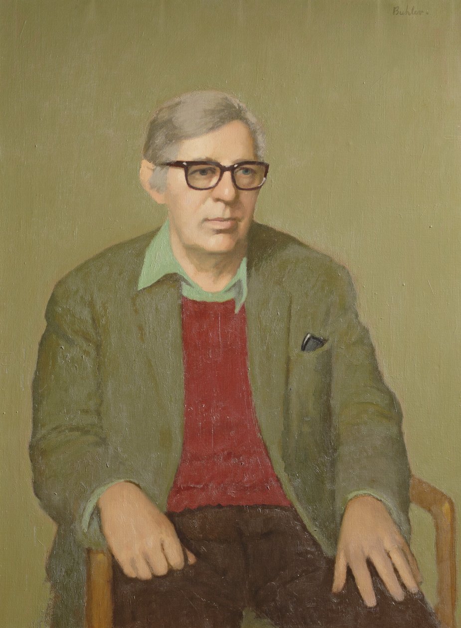 Laurie Lee (1914-97) ok. 1970 r. (olej na płótnie) autorstwa Robert Buhler