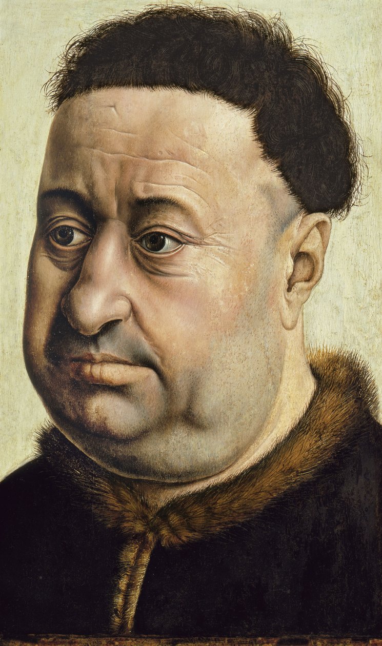 Portret mężczyzny Robert de Masmines, ok. 1425 autorstwa Robert Campin