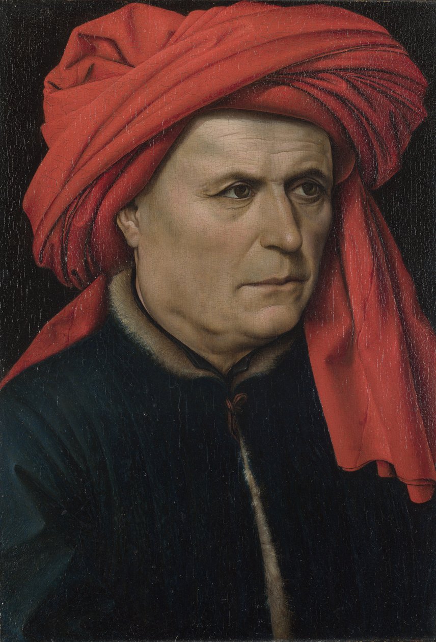 Portret mężczyzny, ok. 1435 autorstwa Robert Campin