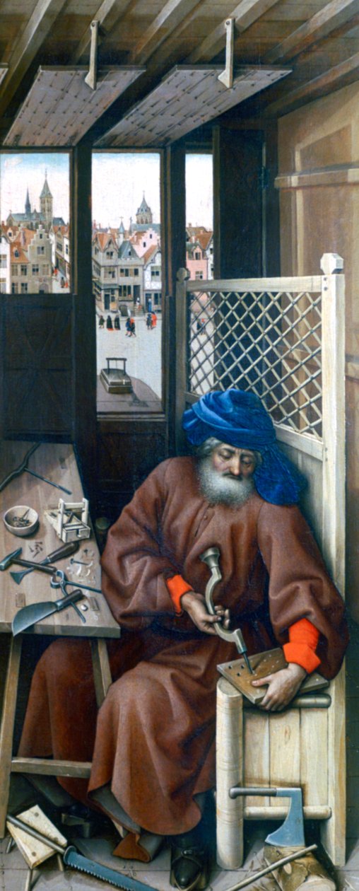 Św. Józef, c1425 autorstwa Robert Campin