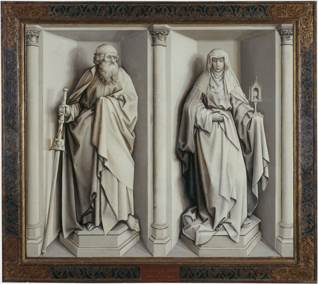 Małżeństwo Maryi i Józefa. Odwracać autorstwa Robert Campin