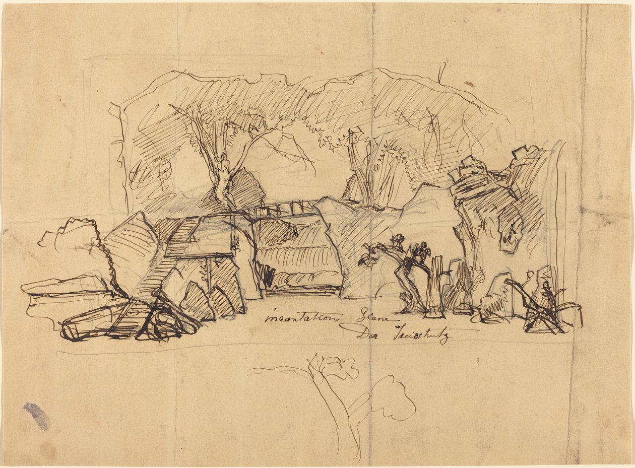 Scena zaklęcia z "Der Freischutz" autorstwa Robert Caney