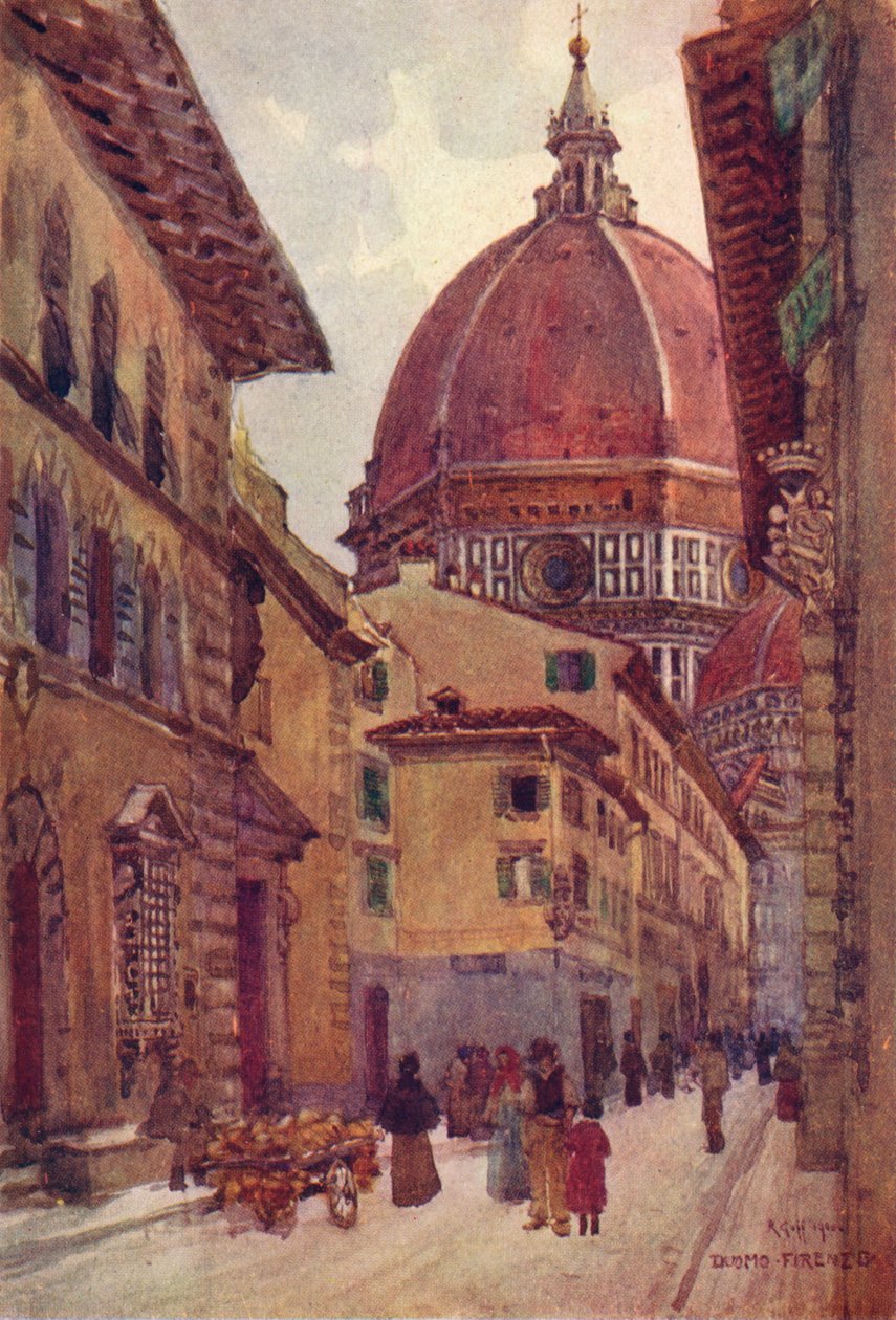 Via Dei Servi, c1905 autorstwa Robert Charles Goff
