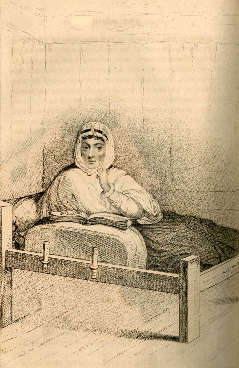 Ann Moore, poszcząca kobieta z Tutbury, 1822. autorstwa Robert Cooper